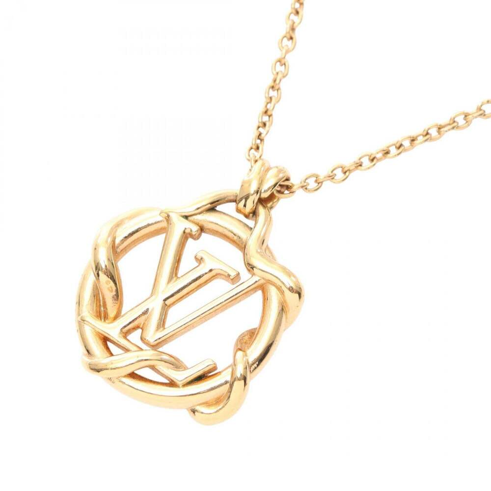 LOUIS VUITTON Gold Necklace - Picture 1 of 10